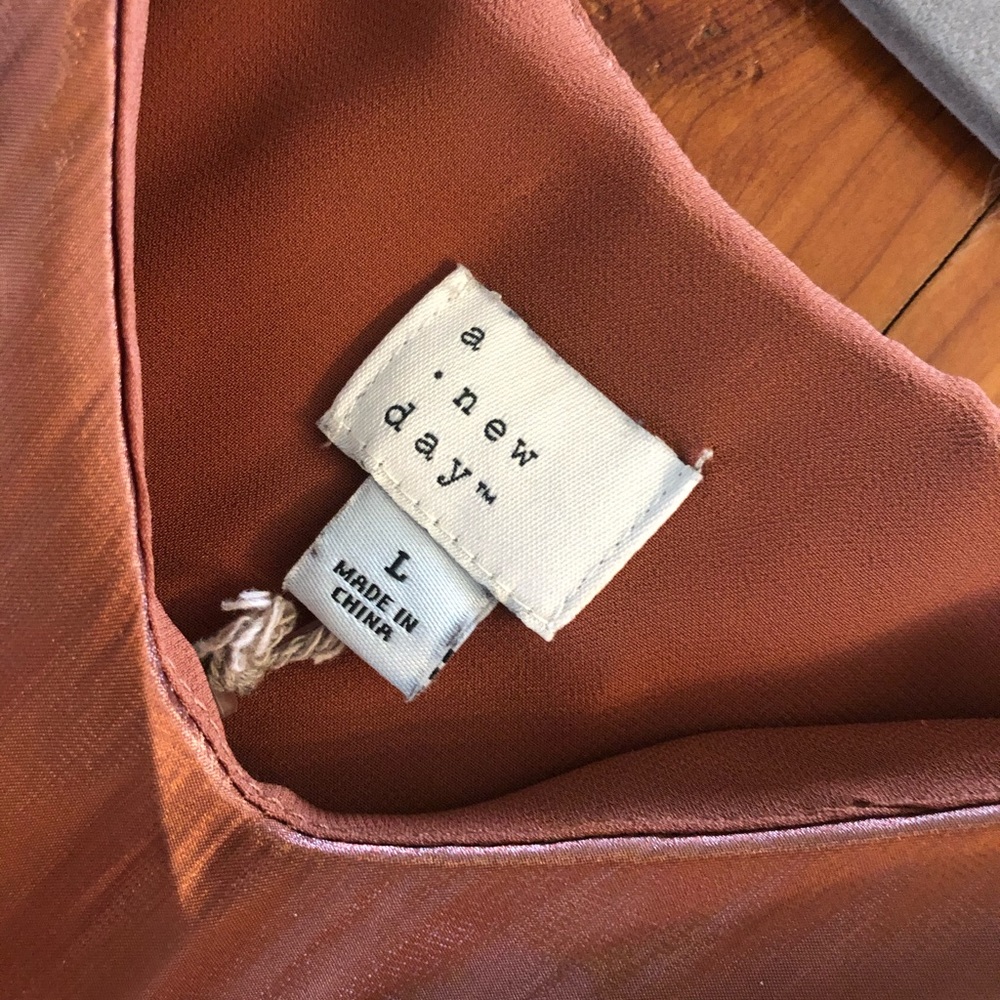 Rust Bronze Tank Top Large